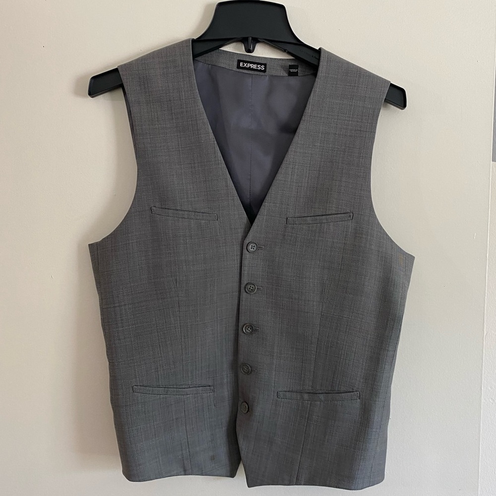 Express Men’s Grey Vest XS